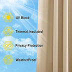NICETOWN 2 Panels Outdoor Curtains - Image 7