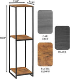46" Tall Plant Stand Indoor, 3-Tier Modern Plant Shelf, Corner Flower Pot - Image 2