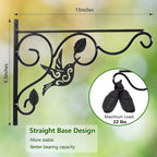 Hanging Plants Bracket, 4 Pack 12 inch Wall Planter Hook - Image 5