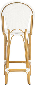 Safavieh PAT4008C Outdoor Collection Ford White French Bistro 30-inch Bstro Bar - Image 5