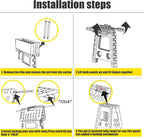 Delxo 17.5 Inch Folding Step Stool, Foldable Stool - Image 5
