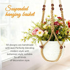 35 Inch Macrame Plant Hanger, Large - Image 2