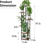 Bamworld Tall Plant Stand Indoor 6 Tier Plant Holder - Image 5