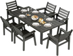 AMERLIFE 7-Piece HDPE Outdoor Dining Set - Image 9
