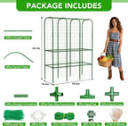 65" Tall Cucumber Trellis for Raised Bed, Garden Trellis for Climbing Plants - Image 5