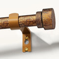 Retro Gold Curtain Rods for Windows 66 to 120 Inches Adjustable Length Heavy by Unknown