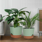12inch Large Self Watering Plant Pot, Plastic Cylinder Planter - Image 3