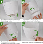 6 Inch Orchid Pots with Holes, 2 Pack Self Watering Planters - Image 5