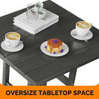 VINGLI 5-Piece Outdoor Patio Bar Table and Chairs Set, HDPE Bar Set All Weather - Image 4