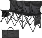 VEVOR Portable Folding Bench, 4 Seat Foldable Soccer Bench - Image 9