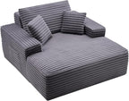 VEVOR Chaise Lounge Chair, 48 in Boneless Chaise Lounge Indoor, Modern by VEVOR