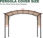 85''x 208'' Universal Doubleton Steel Pergola Replacement Cover - Image 3