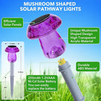 Solar Lights Outdoor, 16 Pack Mushroom Lights Outside Waterproof, Solar Powered - Image 2