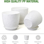 10/9/8 inch Medium Plant Pots, Flower Pots - Image 4