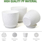 Large Flower Pots 12/10/9 inch, Plant Pots - Image 4