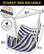 ADVOKAIR Hammock Chair Swing, Heavy-Duty Hanging Rope Swing Seat Supports 500 - Image 4