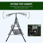 Outsunny 3-Person Porch Swing - Image 3