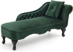 Merax 62'' Velvet Chaise Lounge Indoor - Image 7