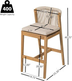 Christopher Knight Home Cuz Patio Barstool Set of 2, Outdoor Counter Height - Image 2