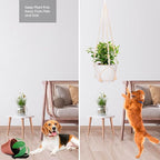 RIFNY Macrame Plant Hanger for 5 to 10 Inch Plant Pots, 35 Inch Indoor Handmade - Image 8