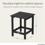 POLYWOOD Long Island 18" Side Table - Image 3