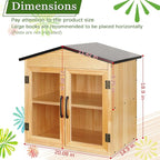 Outdoor Library Outdoor Book Box Storage Small Wooden Cabinet Little Literature - Image 2