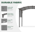 85''x 208'' Universal Doubleton Steel Pergola Replacement Cover - Image 3