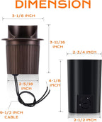 CLOUDY BAY 9W Well Lights Landscape LED In Ground Outdoor, Shielded Top - Image 8