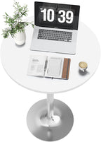 Flamaker Round Bistro Pub Table Modern Style Metal Base MDF Top Cocktail Bar - Image 5