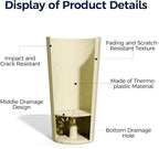 23.6" H Tall Planters for Outdoor Plants, 2 Pack Large Outdoor Planters for - Image 4