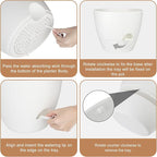 Plant Pots 12/10/9 Inch Self Watering Pots, Plastic Flower Pots, Nursery - Image 2