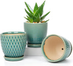 Oairse 4 inches Ceramic Planters Pots - Image 6