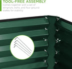 Best Choice Products 8x4x2ft Outdoor Metal Raised Garden Bed, Deep Root Planter - Image 5