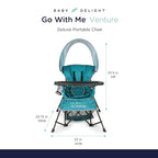 Baby Delight Go with Me Venture Portable Chair | Indoor and Outdoor | Sun - Image 3