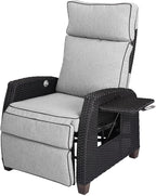 Grand patio Outdoor Recliner Chair Patio 150° Lay Flat Recliner - Image 8