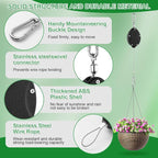 1 Pack Heavy Duty Retractable Plant Hangers, Adjustable Pull-Down Pulleys - Image 6