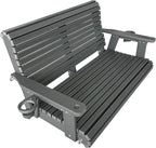 HDPE Porch Swing with 18/8 Stainless Steel Bolts, Ergonomic Design, Ultra - Image 8