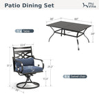 PHI VILLA 7 Pieces Outdoor Dining Set - Image 9