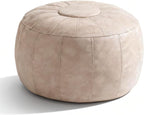 Thgonwid Unstuffed Moroccan Storage Pouf Foot Stool Ottoman Seat Handmade Faux by Thgonwid