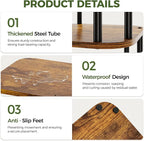 Bamworld Tall Plant Stand Indoor, Corner Plant Shelf - Image 6