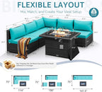 NICESOUL 6 Piece L Shaped Patio Furniture Set - Image 4