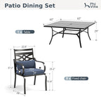 PHI VILLA 9 Pieces Outdoor Dining Set - Image 2