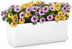 Lechuza BALCONERA Color 50 White, Self-Watering Window Box, H7.5 L19.7 W7.5 in - Image 2