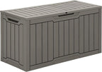 YITAHOME 80 Gallon Outdoor Storage Box, Large Waterproof Resin Deck Box by YITAHOME