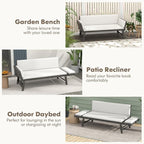 Tangkula Outdoor Convertible Sofa Daybed - Image 6