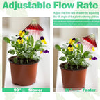 4 PCS Glass Mushroom Plant Watering Globes, 230 ML Large Self Watering Planter - Image 4