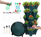 DUNCHATY Stackable Planter, Vertical Strawberry Planter by DUNCHATY