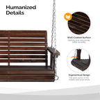 VINGLI Heavy Duty 880 LBS Patio Porch Swing Outdoor PU Painting, Hanging Chair - Image 3