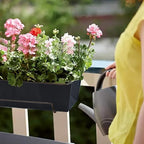 4PCS 30Inch Rectangle Window Box Liner Felt Planter Basket Liner Insert Black - Image 6
