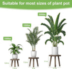 3-Pack Wood Plant Stands Indoor, Single Plant Stand - Image 2